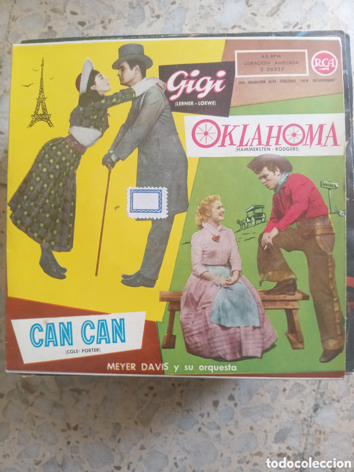 Discos de vinilo: EP MEYER DAVIS GIGI OKLAHOMA CAN CAN 1959 - Foto 1