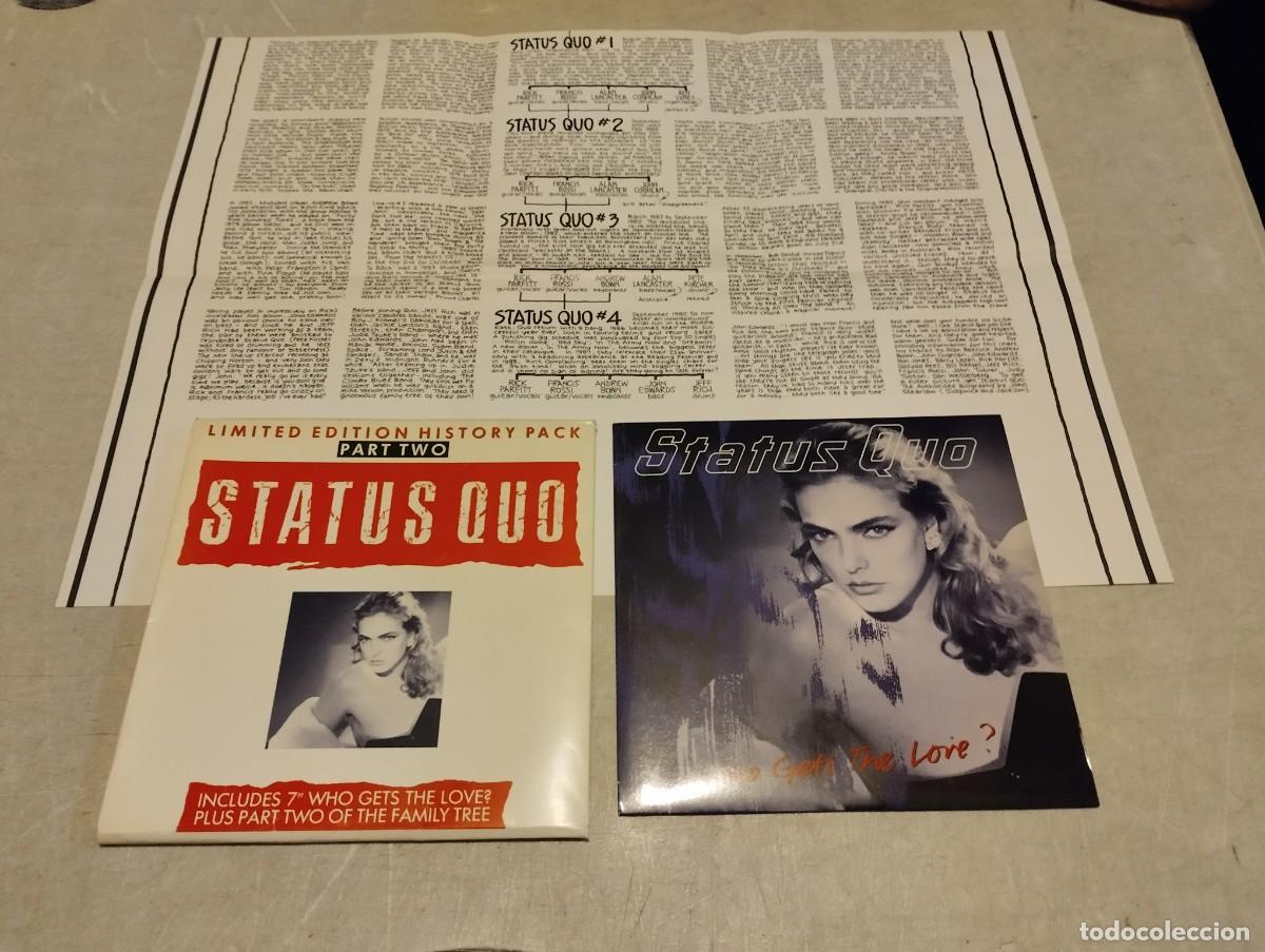 Discos de vinilo: STATUS QUO SG WHO GETS THE LOVE