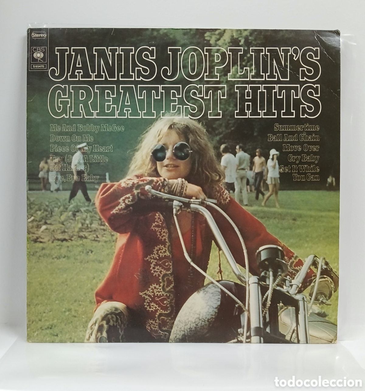 Discos de vinilo: JANIS JOPLIN &rdquo;GREATEST HITS &rdquo; LP. COMP. HOLLAND. (S 65470)(VINILO VG+)