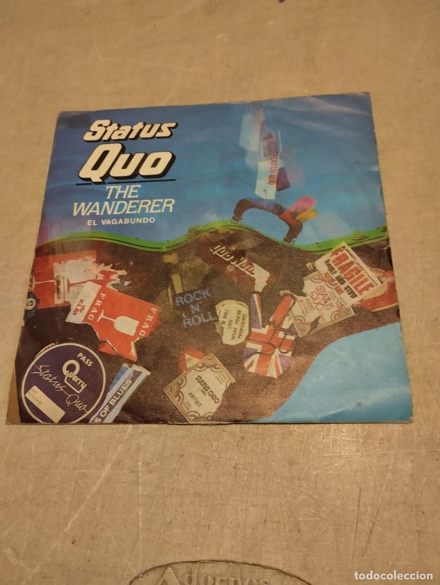 Discos de vinilo: STATUS QUO SG THE WONDERER - Foto 1
