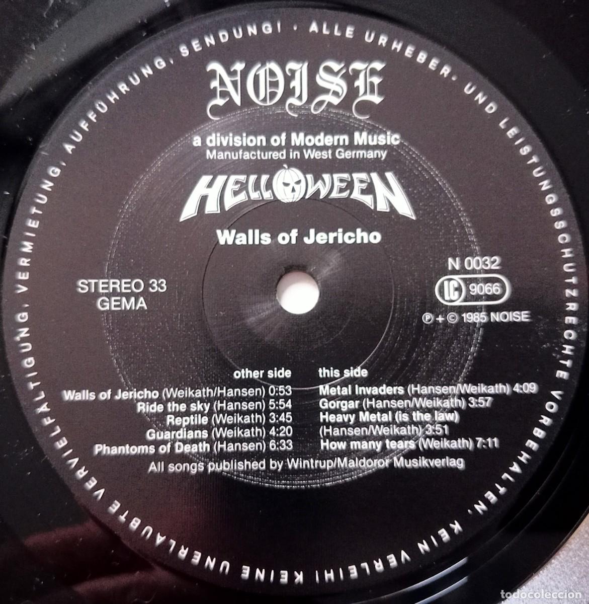 Discos de vinilo: LP HELLOWEEN - WALLS OF JERICHO - Foto 4