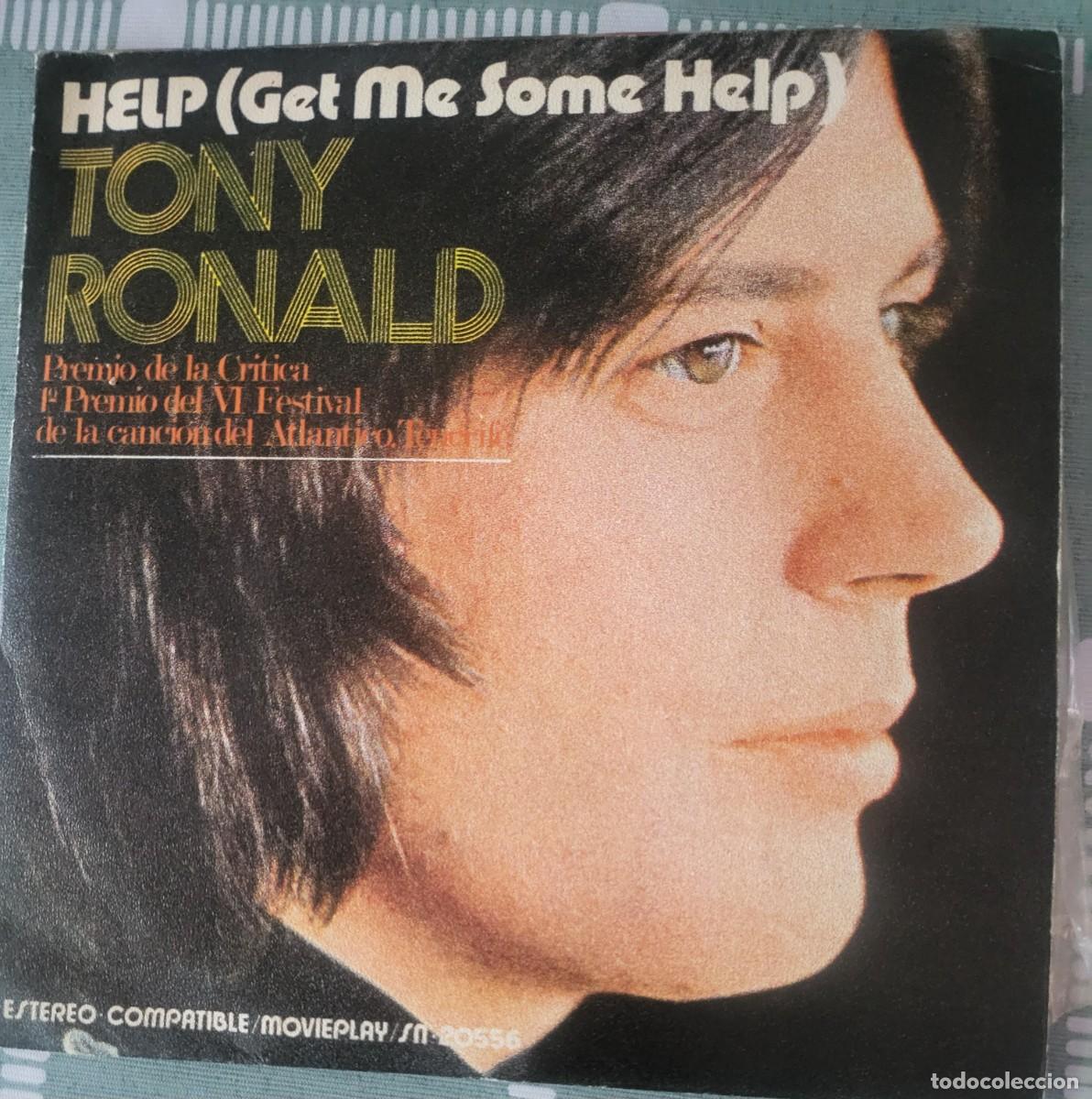 Discos de vinilo: Tony Ronald single sello Movieplay editado en Espa&ntilde;a a&ntilde;o 1971...