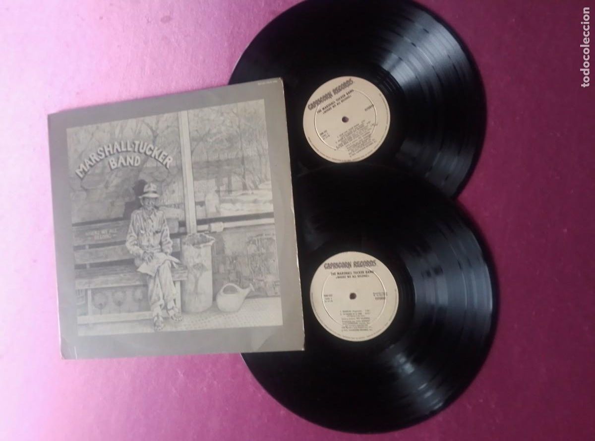 Discos de vinilo: MARSHALL TUCKER BAND WHERE WE ALL BELONG DOBLE 1975 LP L31 3