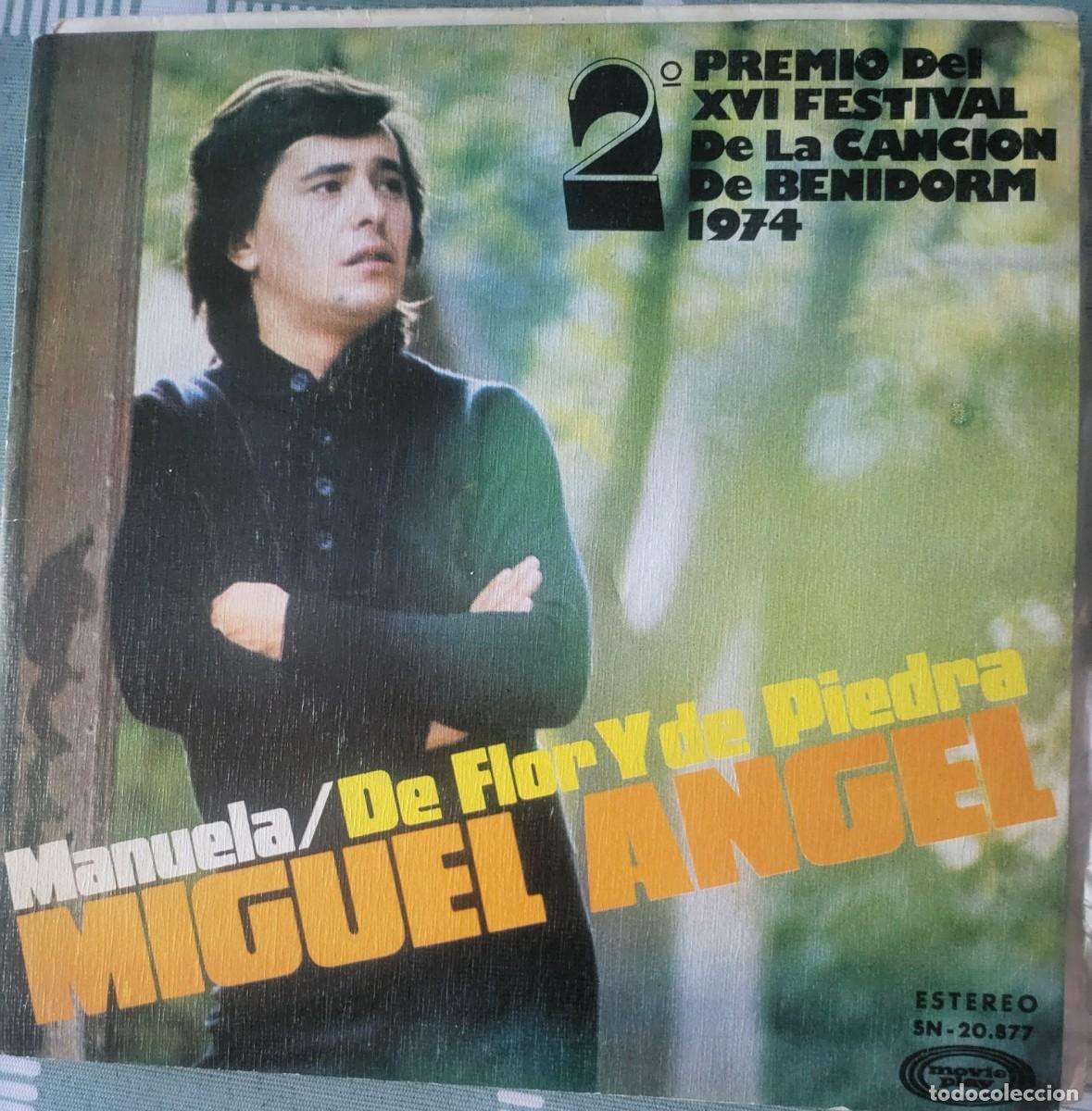 Discos de vinilo: Miguel Angel single sello Movieplay editado en Espa&ntilde;a a&ntilde;o 1974...