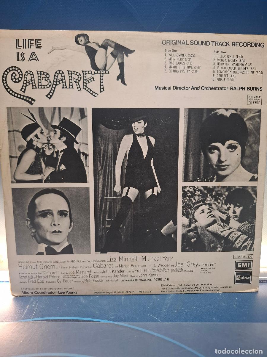 Discos de vinilo: Disco, Lp, Ralph Burns, Cabaret, 1972 - Foto 2