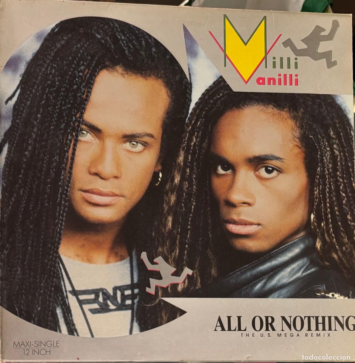 Discos de vinilo: LP MAXI SINGLE MILLI VANILLI-ALL OR NOTHING (THE U.S- MEGA REMIX). LP-GEXT-845