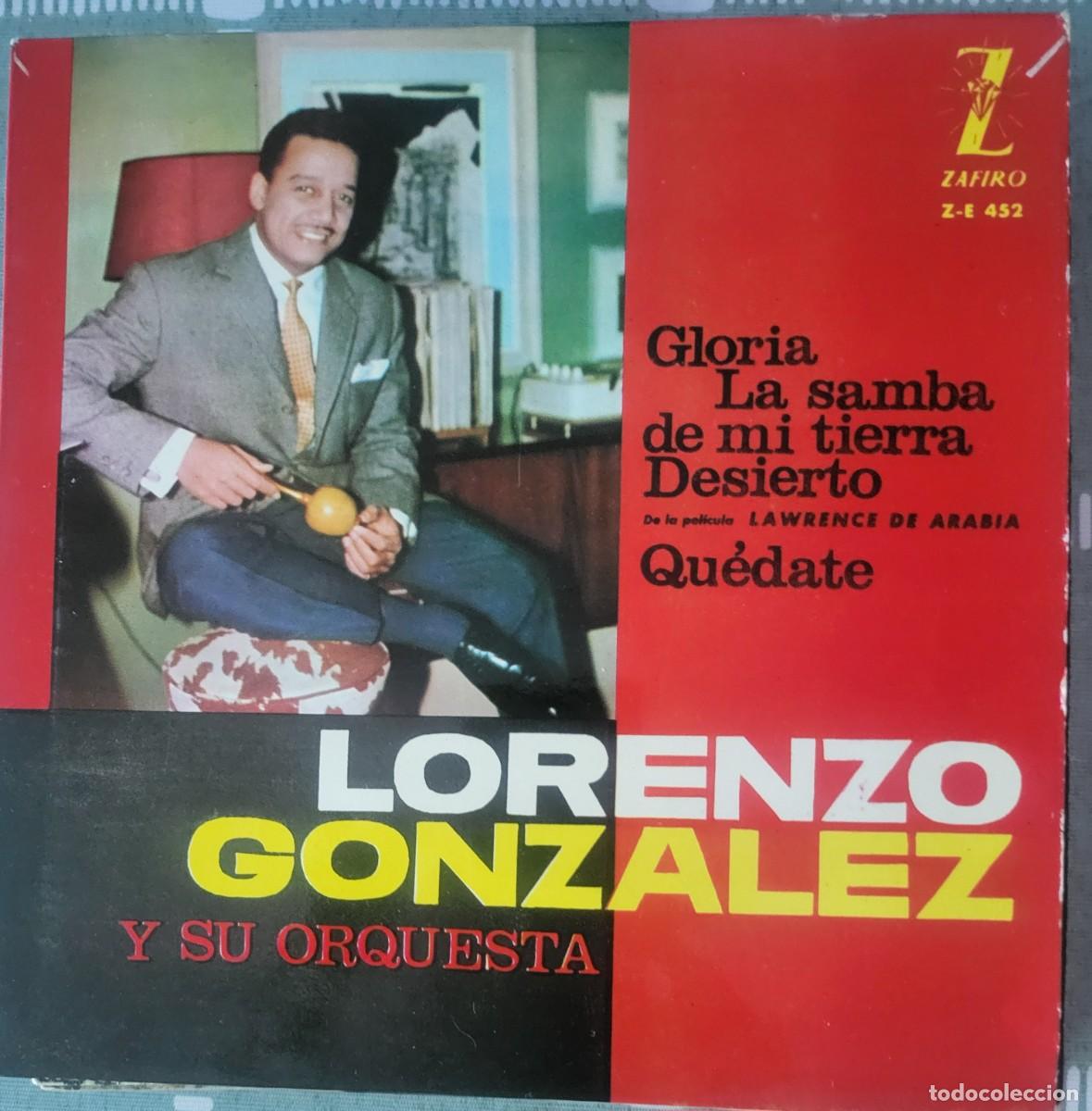 Discos de vinilo: Lorenzo Gonz&aacute;lez Ep sello Zafiro editado en Espa&ntilde;a a&ntilde;o 1963...