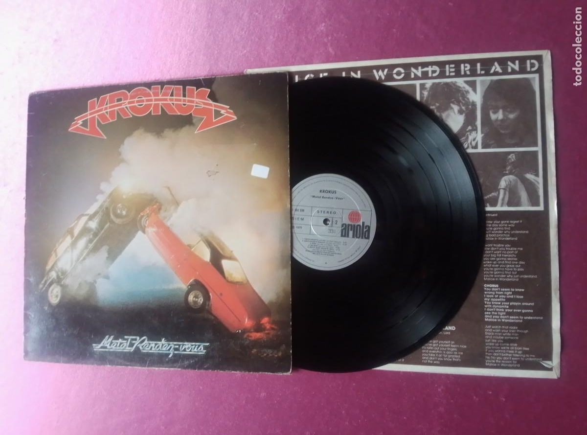 Discos de vinilo: KROKUS METAL RENDEZ VOUS 1980 LP L31 3
