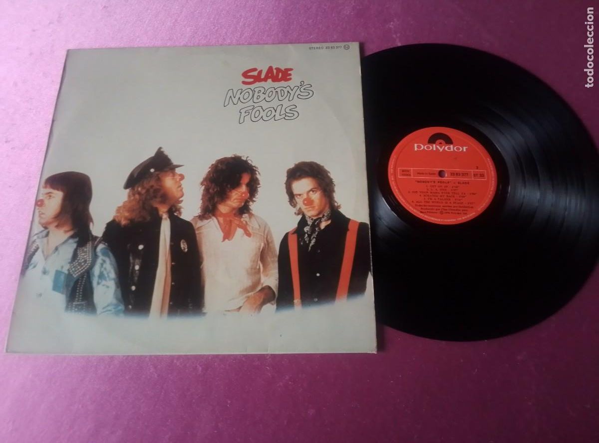 Discos de vinilo: SLADE NOBODY'S FOOLS 1976 LP L31 3
