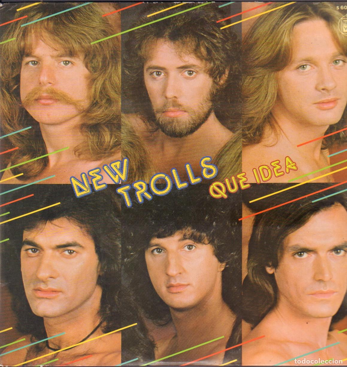 Discos de vinilo: NEW TROLLS - QUE IDEA / FUOCO, DOMENICA DI NAPOLI, IMMAGINARE.../ LP HISPAVOX 1980 RF-25937