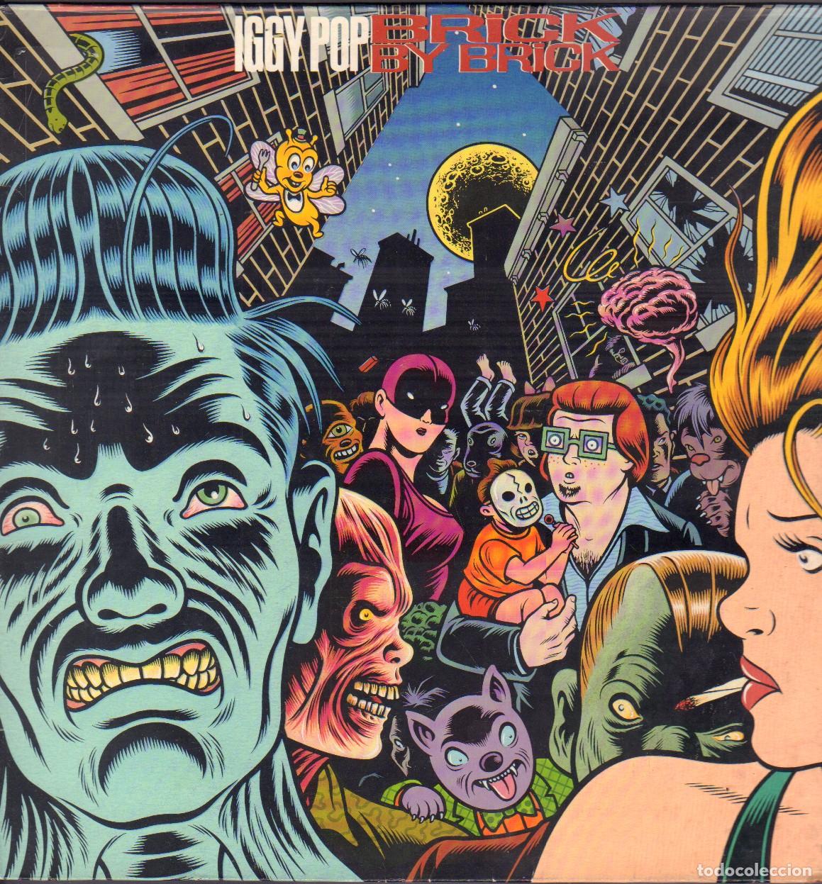 Discos de vinilo: IGGY POP - BRICK BY BRICK / STARRY NIGHT, PUSSY POER, THE UNDEFEATED.../ LP VIRGIN 1990 RF-25940