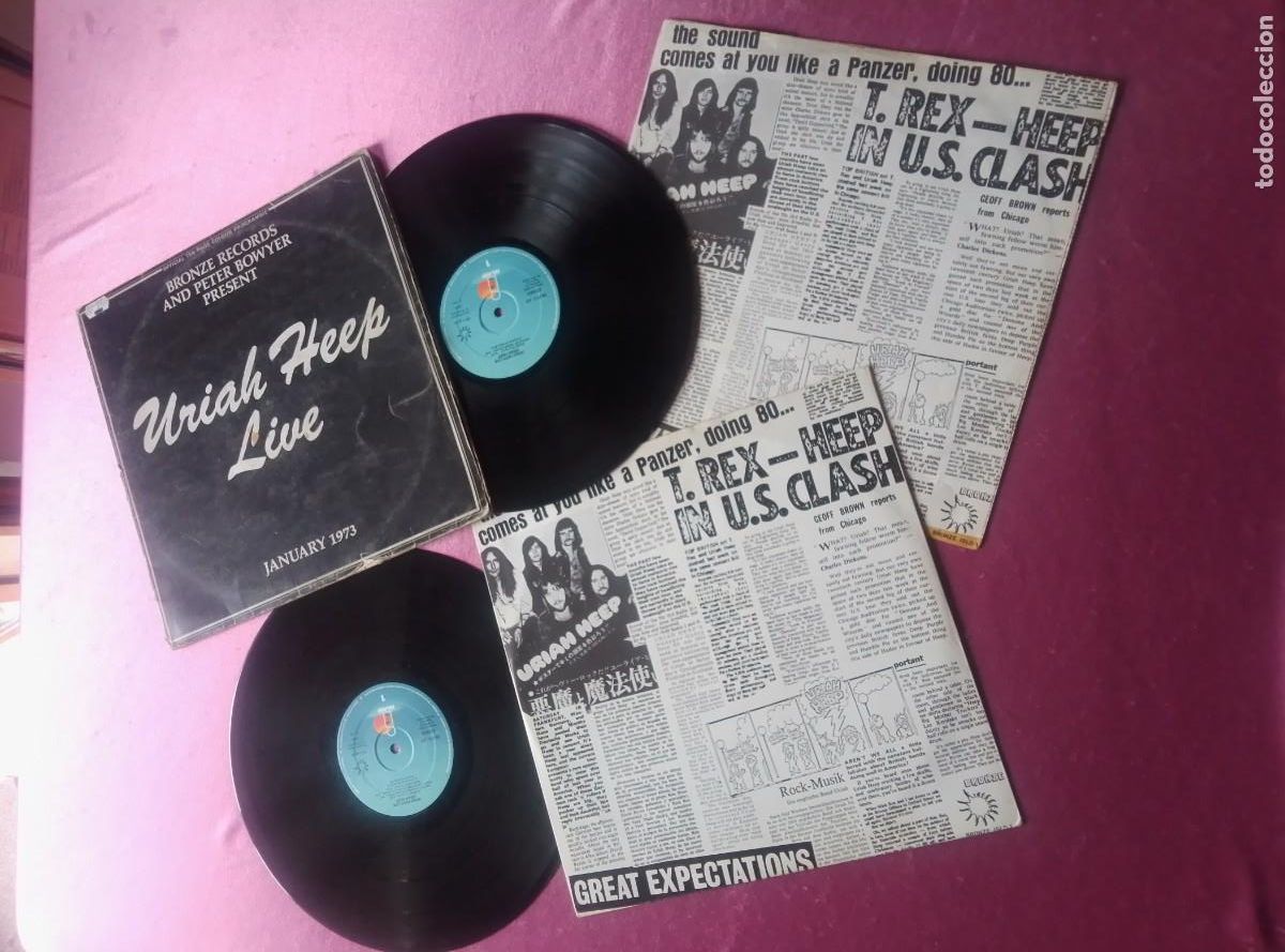 Discos de vinilo: URIAH HEEP LOVE DOBLE JANUARY 1973 LP L31 3