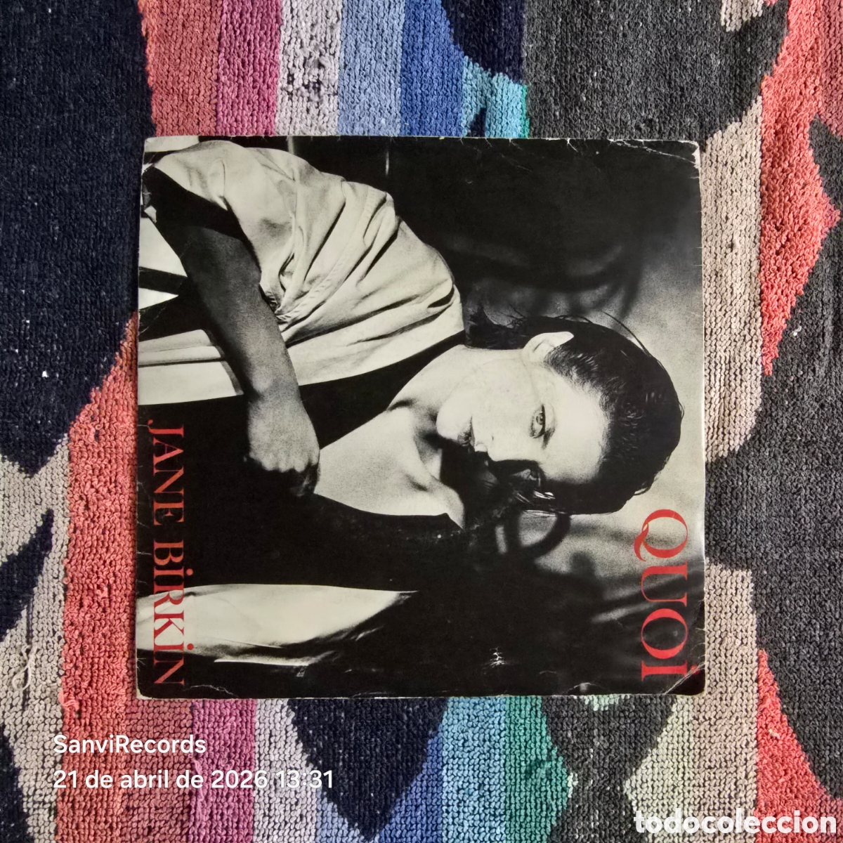 Discos de vinilo: [SINGLE] JANE BIRKIN: QUOI - COME UN GABBIANO (PHILIPS) (1985)