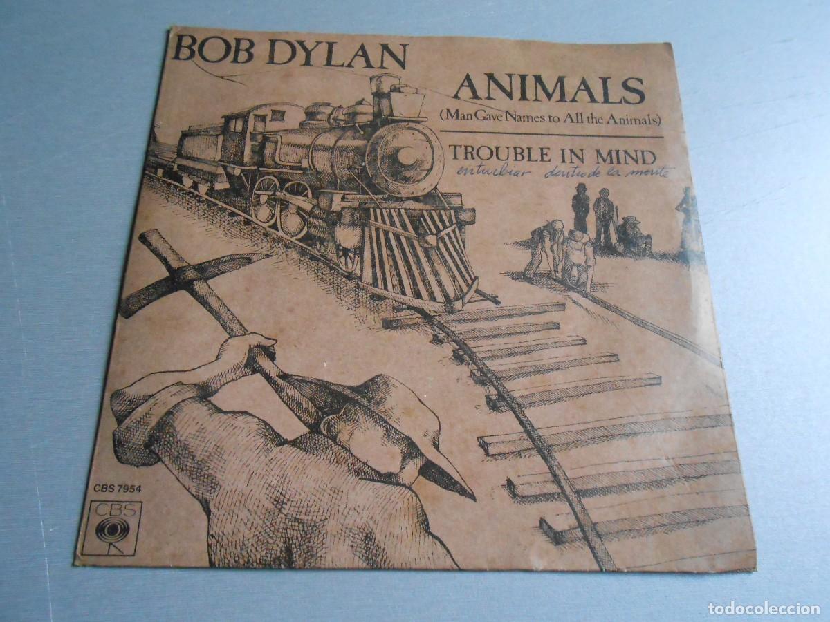 Discos de vinilo: BOB DYLAN - ANIMALS -, SG, MAN GAVE NAMES TO ALL THE ANIMALS + 1, A&Ntilde;O 1979, CBS 7954 FRANCE