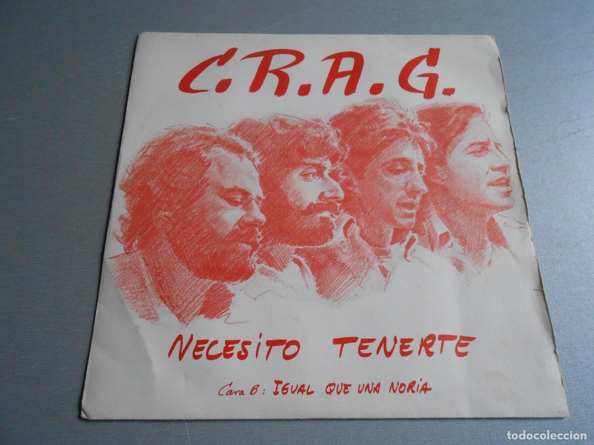 Discos de vinilo: C. R. A. G -CANOVAS, RODRIGO, ADOLFO Y GUZMAN-,SG, NECESITO TENERTE + 1, A&Ntilde;O 1985, POLYDOR 881.879-7