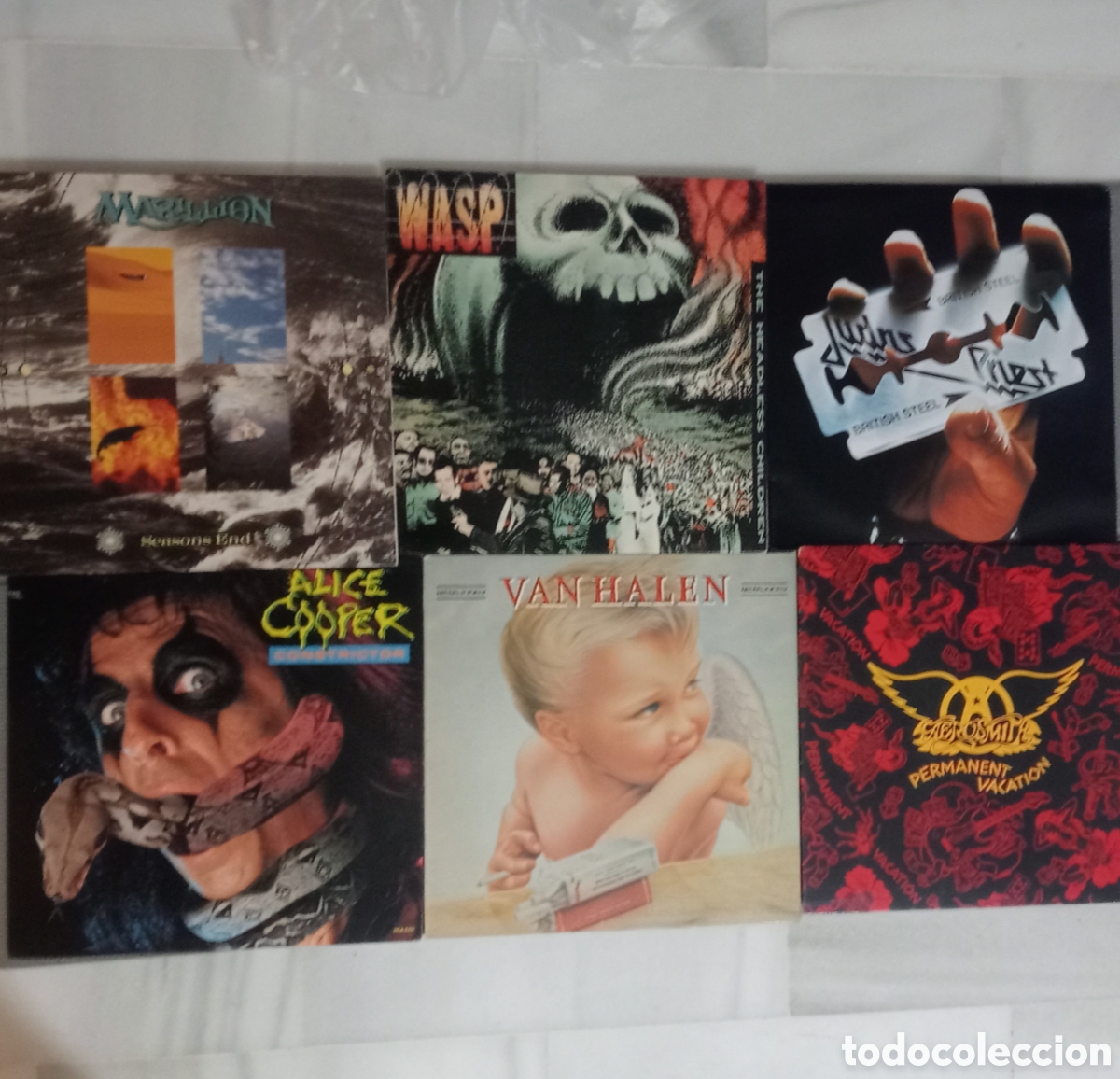 Vinyl-Schallplatten: W.A.S.P / Alice Cooper / Aerosmith / Van Halen / Marillion / Judas Priest / Lote Discos Heavy Metal