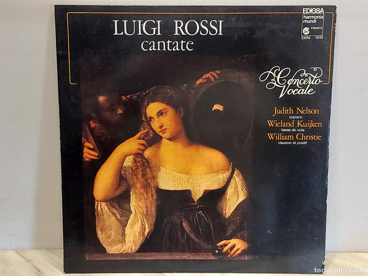 Discos de vinilo: LUIGI ROSSI / CANTATE / CONCERTO VOCALE / LP GATEFOLD-HARMONIA MUNDI-1980 / DE LUJO. ****/****