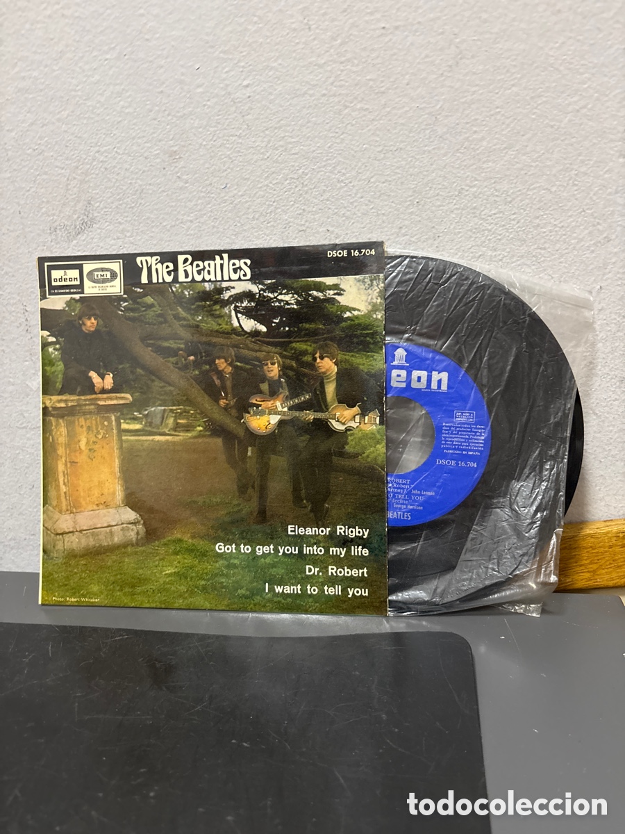 Discos de vinilo: ANTIGUO EP THE BEATLES ELEANOR RIGBY ORIGINAL