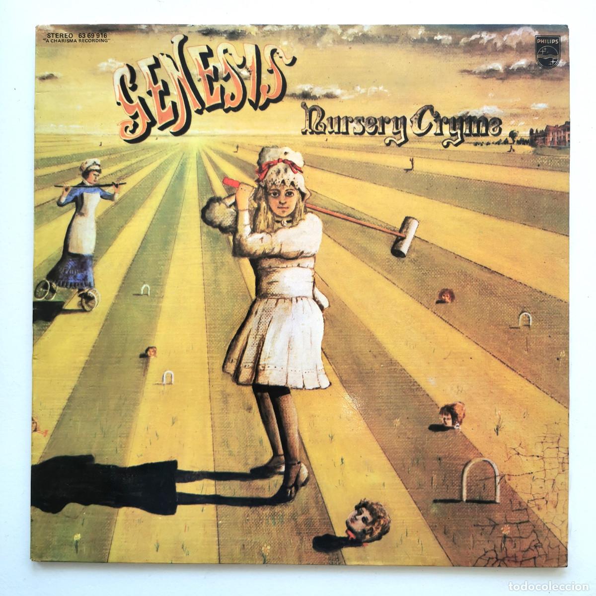 Discos de vinilo: DISCO PERFECTO - Genesis Nursery Cryme LP Philips Charisma 63 69 916 Espa&ntilde;a