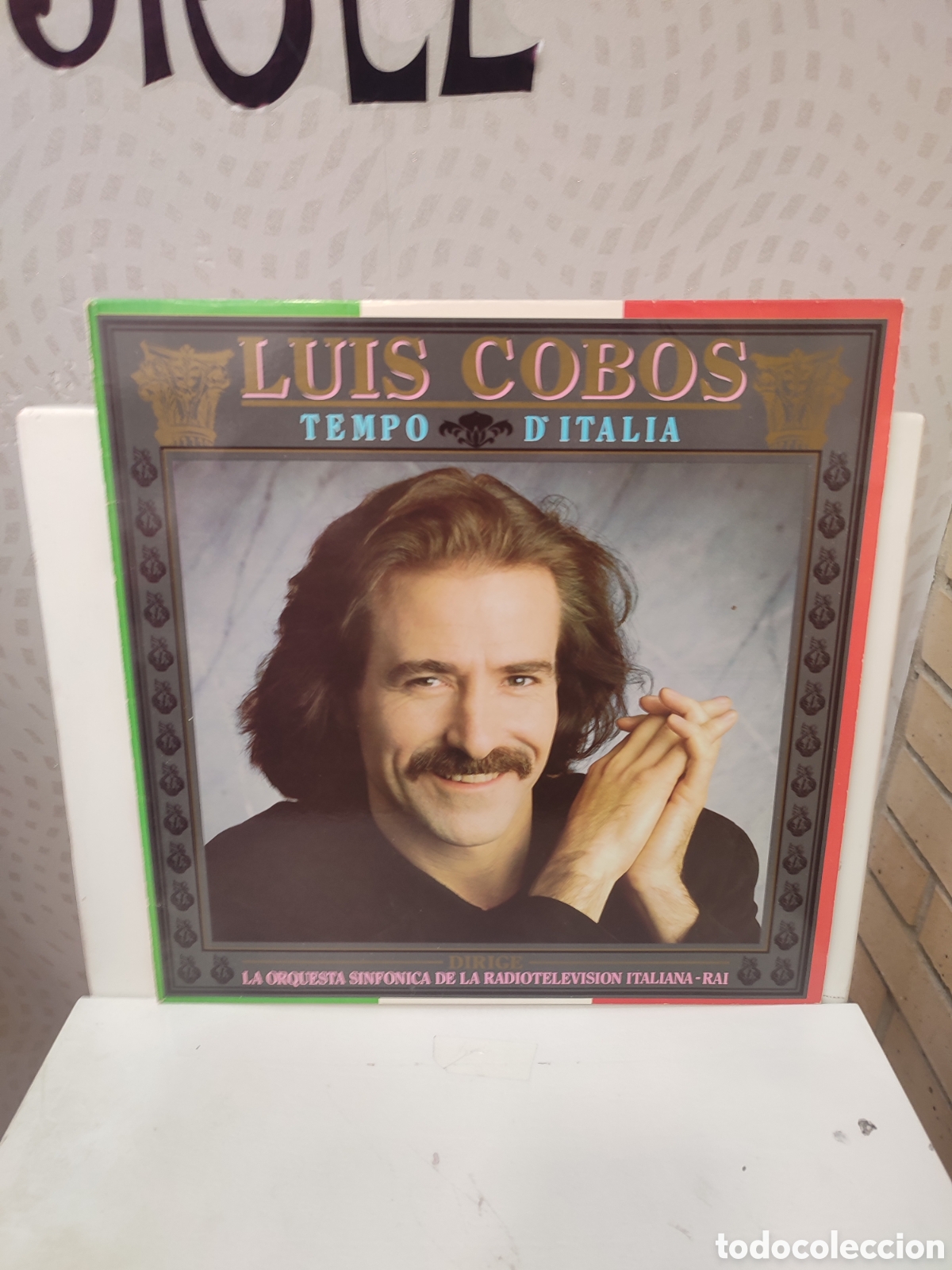Discos de vinilo: Luis Cobos. &rdquo; Tempo D'Italia &rdquo;. Primera Edici&oacute;n Espa&ntilde;ola. 1987. CBS R&eacute;cords