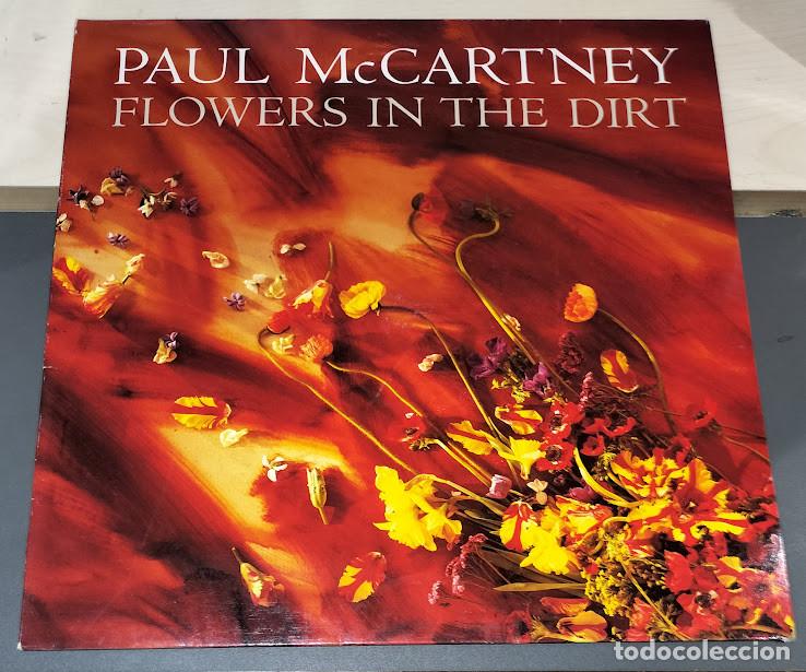Discos de vinilo: Paul McCartney - Flowers In The Dirt - LP Parlophone ref. 076 7 91653 1. Ed. espa&ntilde;ola 1989.