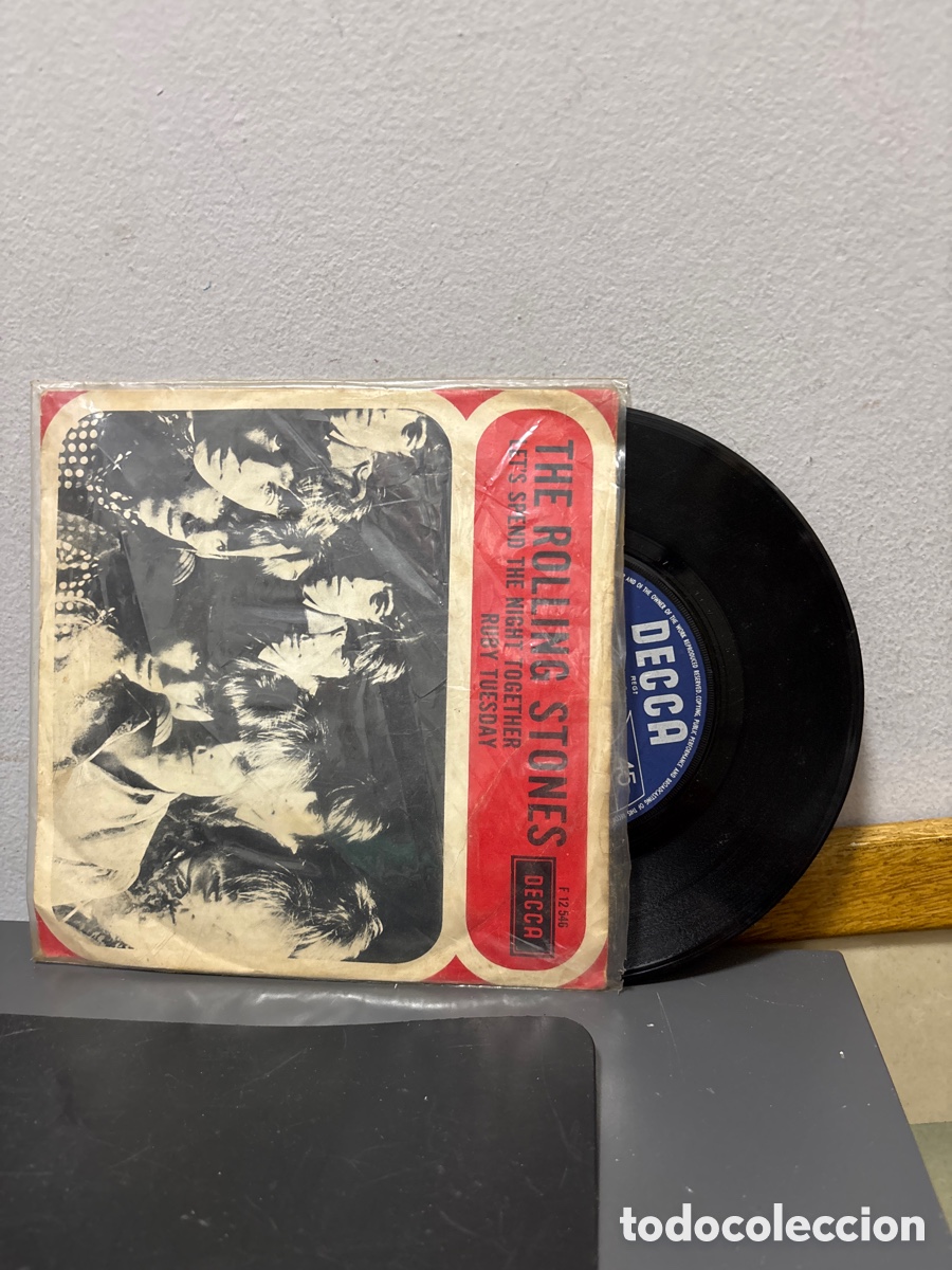 Discos de vinilo: ANTIGUO EP THE ROLLING STONES LET&rsquo;S SPEND THE NIGHT TOGETHER RUBY TUESDAY ORIGINAL