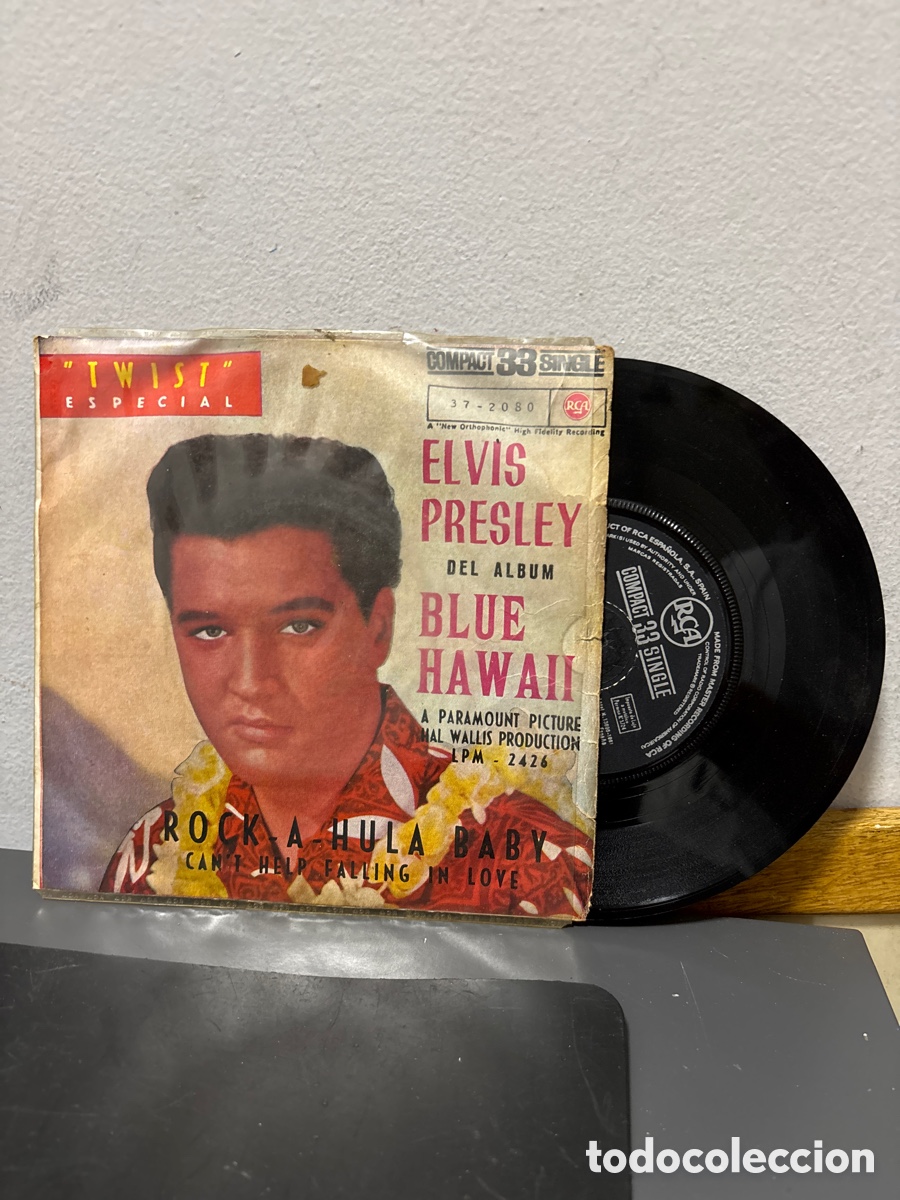 Discos de vinilo: ANTIGUO EP ELVIS PRESLEY BLUE HAWAII ORIGINAL