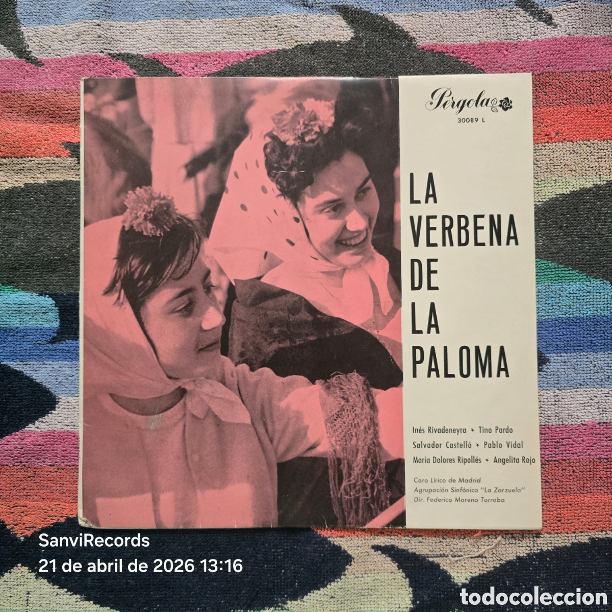 Discos de vinilo: [LP] LA VERBENA DE LA PALOMA (PERGOLA) (1965)