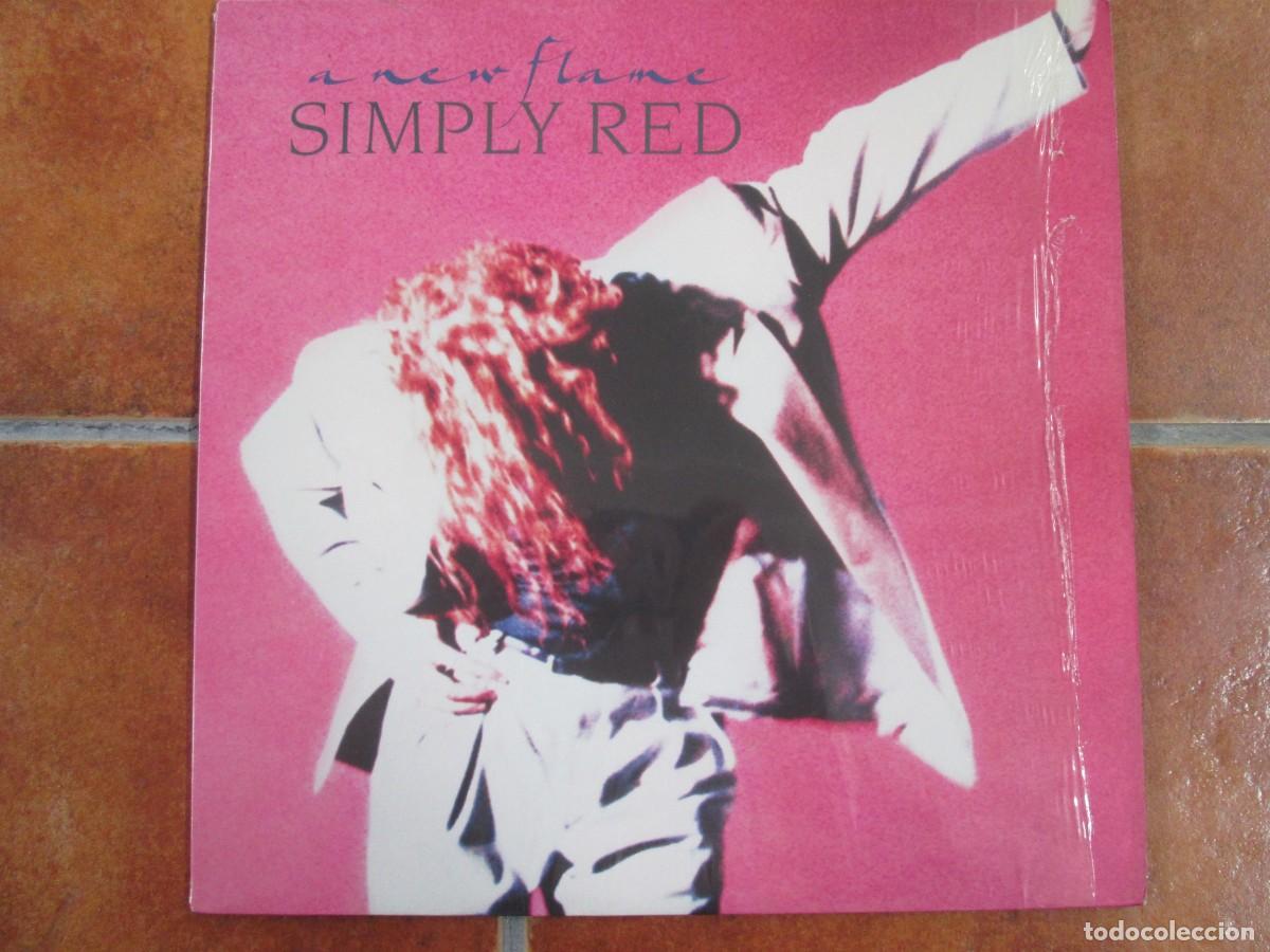 Discos de vinilo: SIMPLY RED - A New Flame. European 12&rdquo; LP 1989 Edition. Original insert. Impecable estado (NM)