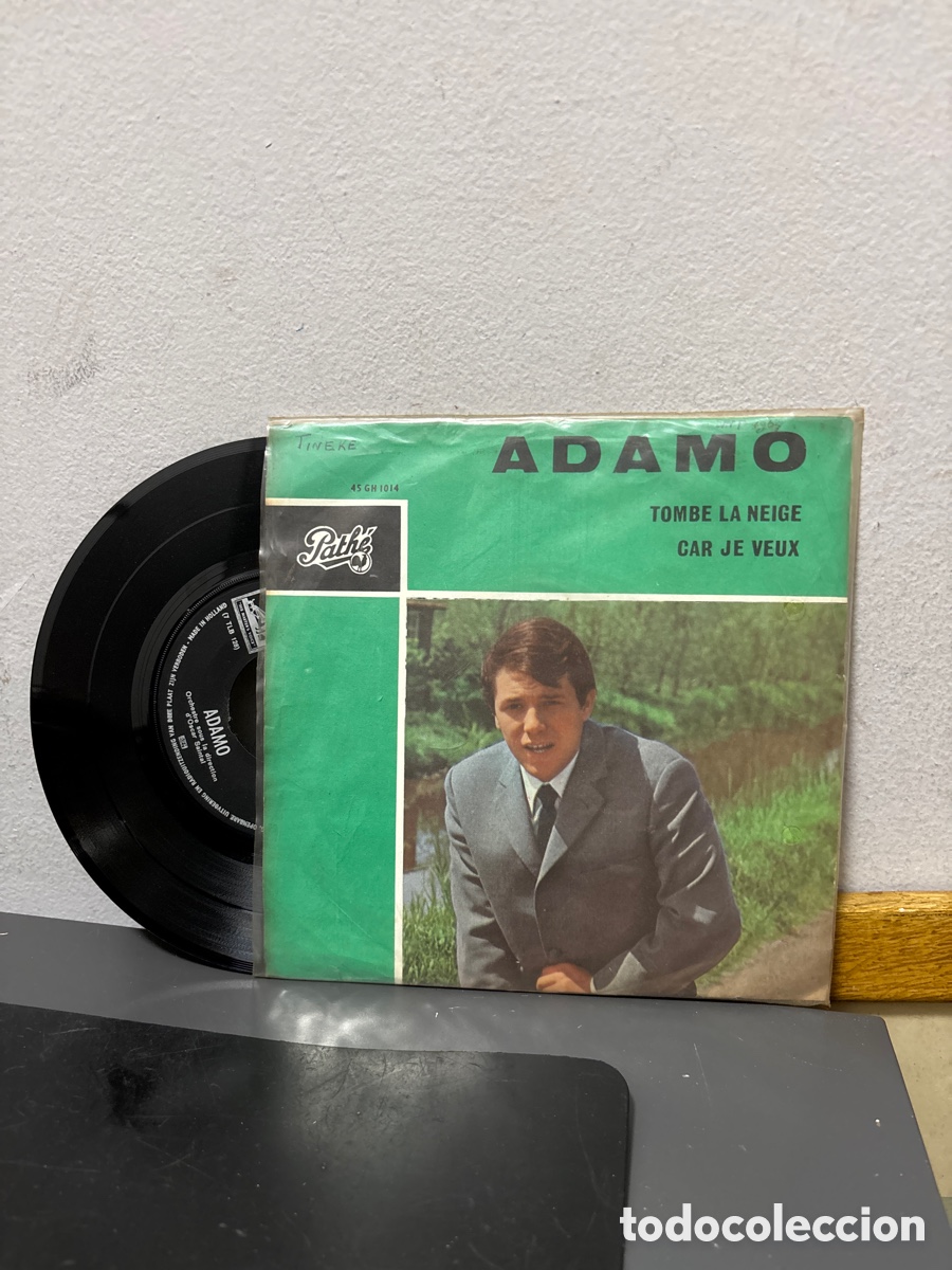 Discos de vinilo: ANTIGUO EP ADAMO TOMBE LA NEIGE CAR JE VEUX ORIGINAL