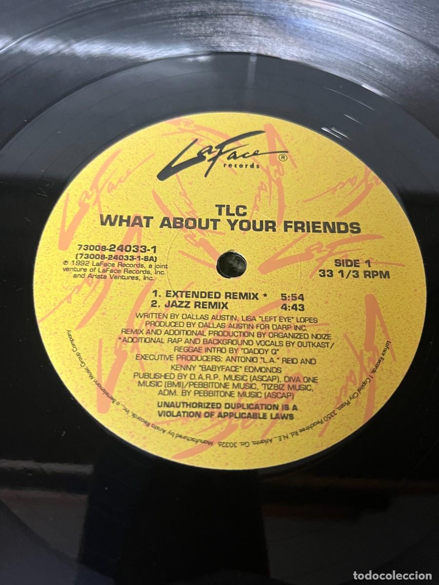 Discos de vinilo: TLC What About Your Friends - Foto 3