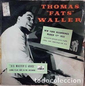 Discos de vinilo: Thomas 'Fats' Waller. New York Recordings 1935-1939 - Fats Waller