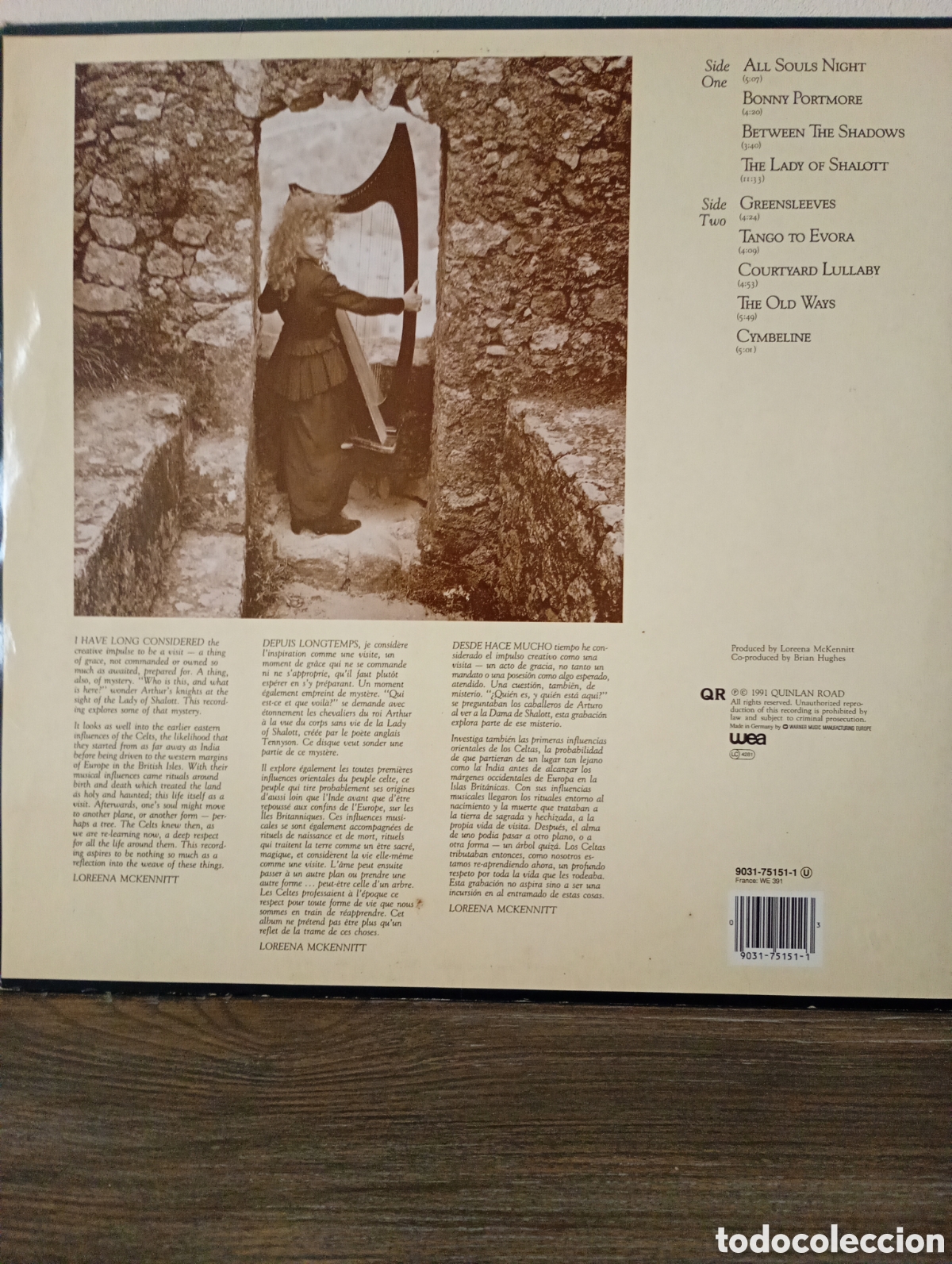 Discos de vinilo: Lorena McKennitt, the visit 1991. - Foto 2