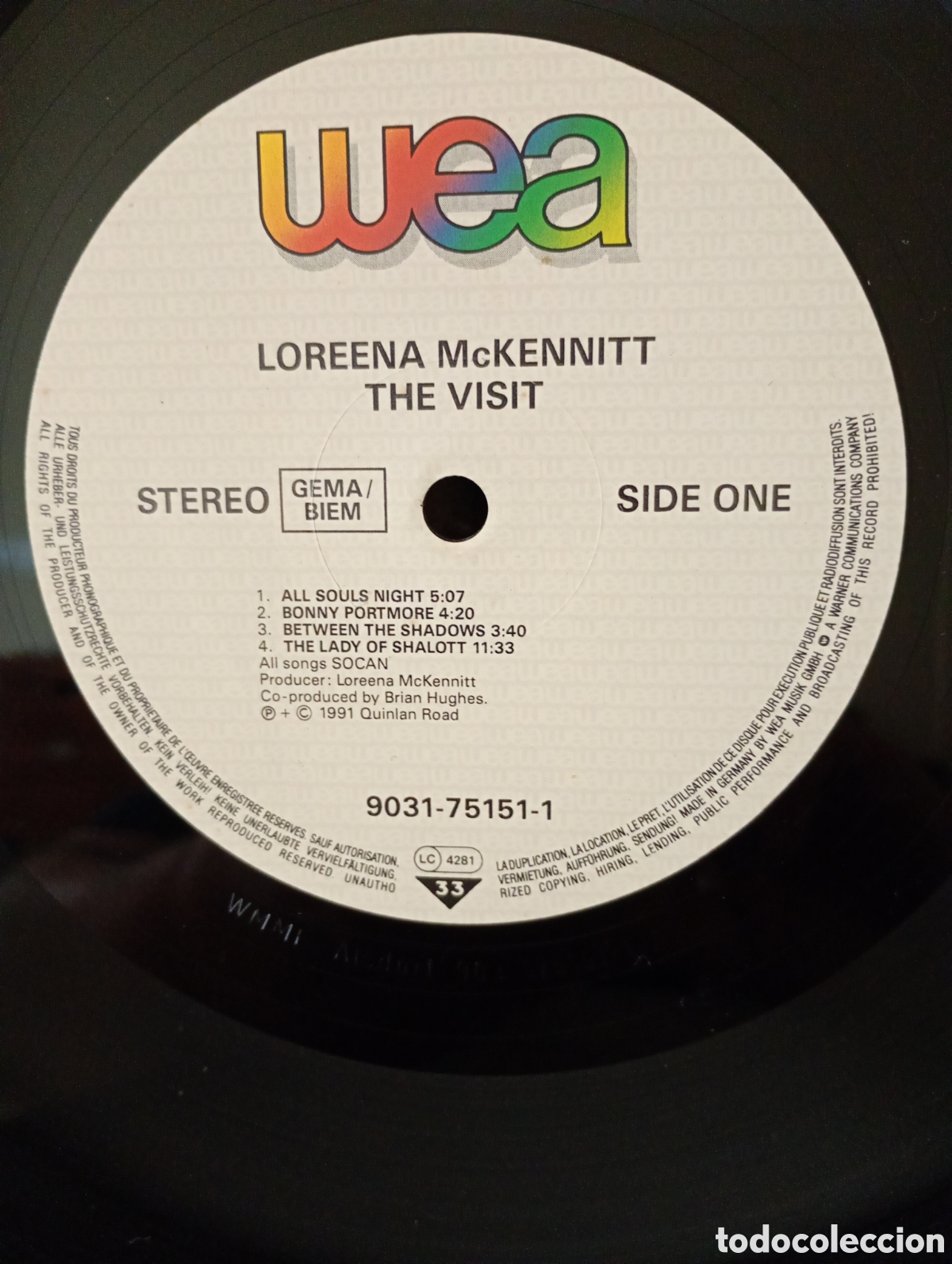 Discos de vinilo: Lorena McKennitt, the visit 1991. - Foto 3
