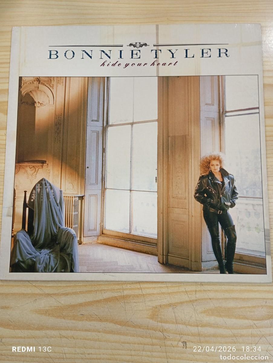 Discos de vinilo: Lp - Bonnie Tyler &lrm;&ndash; Hide Your Heart - Edicion Espa&ntilde;ola 1988