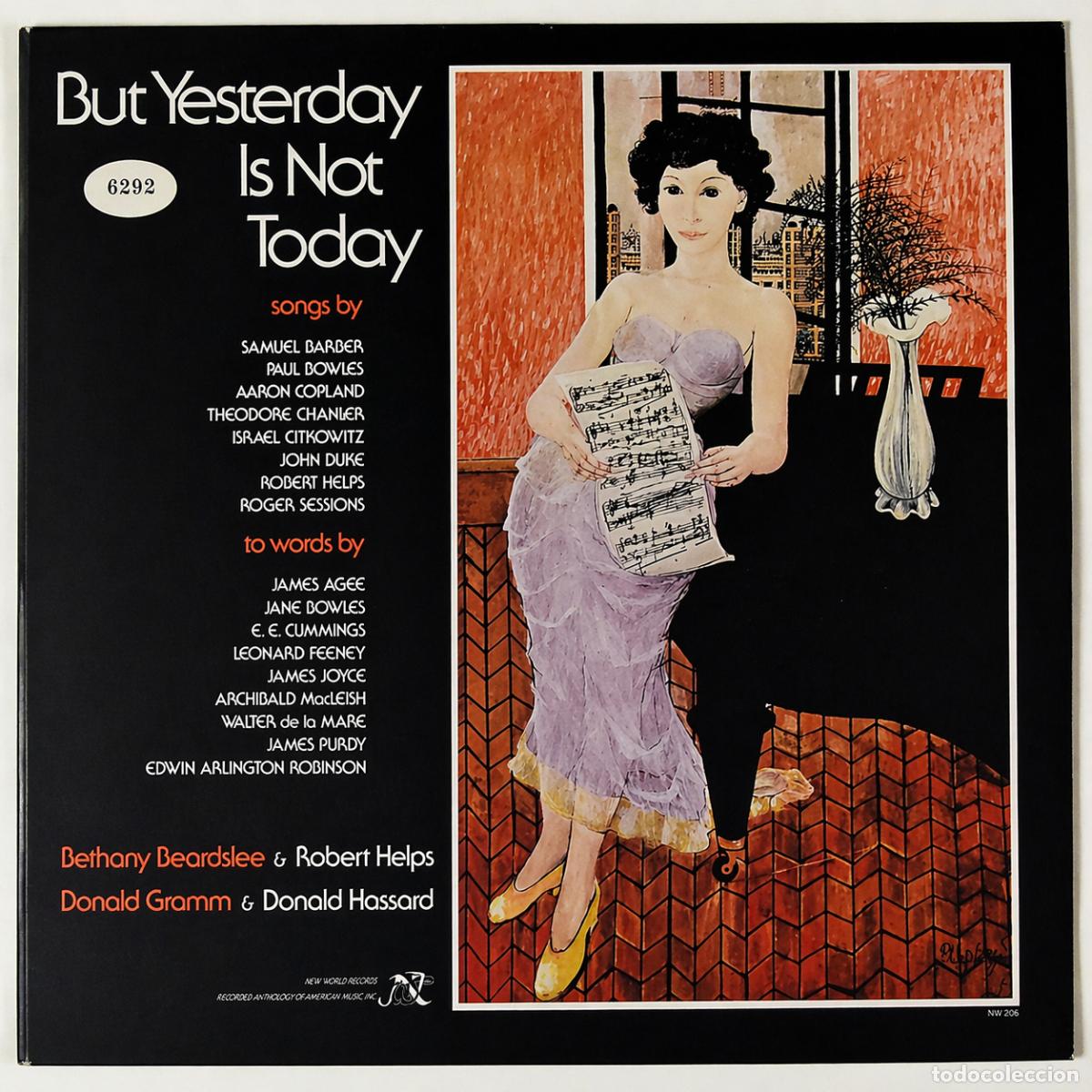 Discos de vinilo: BUT YESTERDAY IS NOT TODAY / BARBER/COPLAND/M&Uacute;SICA AMERICANA / LP GATEFOLD-NWR / DE LUJO****