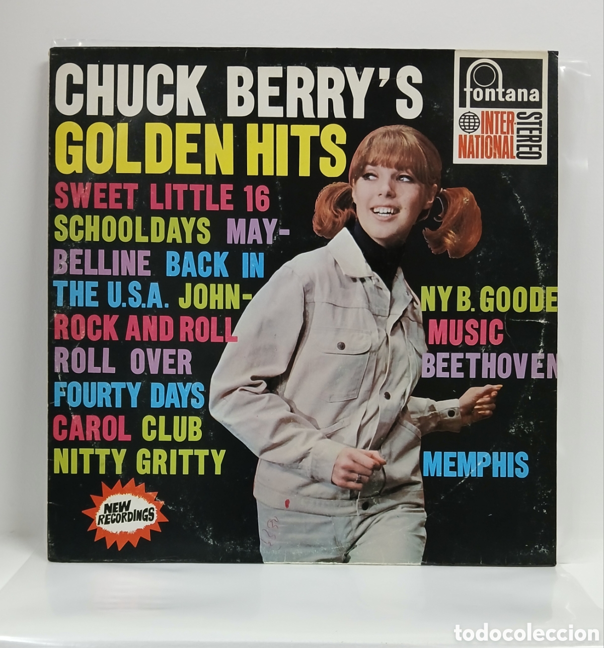 Discos de vinilo: CHUCK BERRY &rdquo;GOLDEN HITS&rdquo; LP. COMP. HOLLAND. 1967 (VG+)