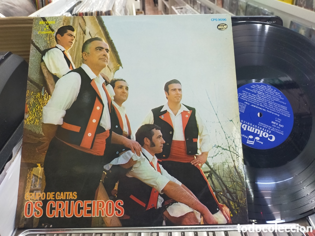 Discos de vinilo: Grupo de gaitas os cruceiros LP 1971