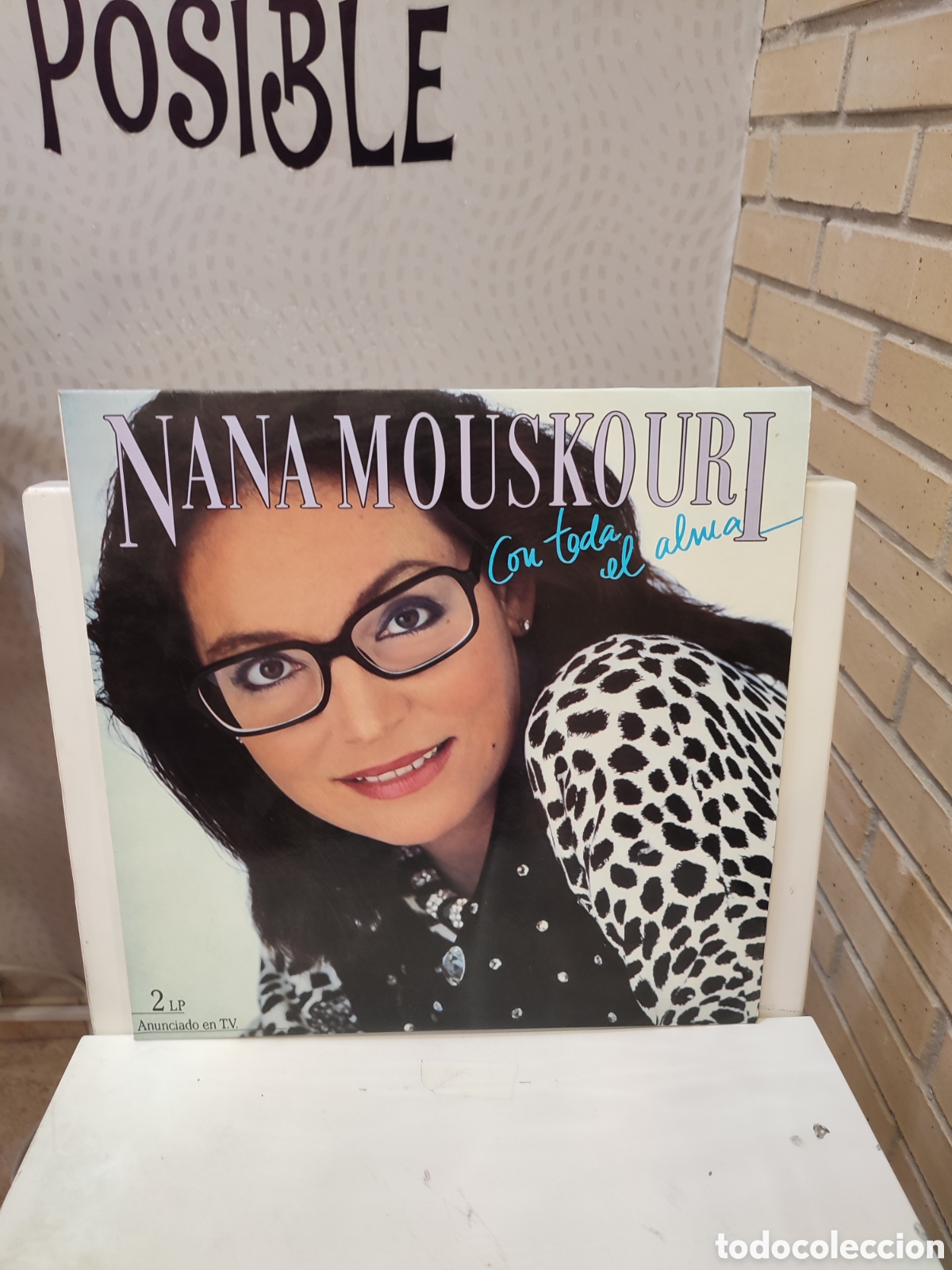Discos de vinilo: Nana Mouskouri. &rdquo; Con Toda el Alma &rdquo;. Primera Edici&oacute;n Espa&ntilde;ola. 1986. Philips