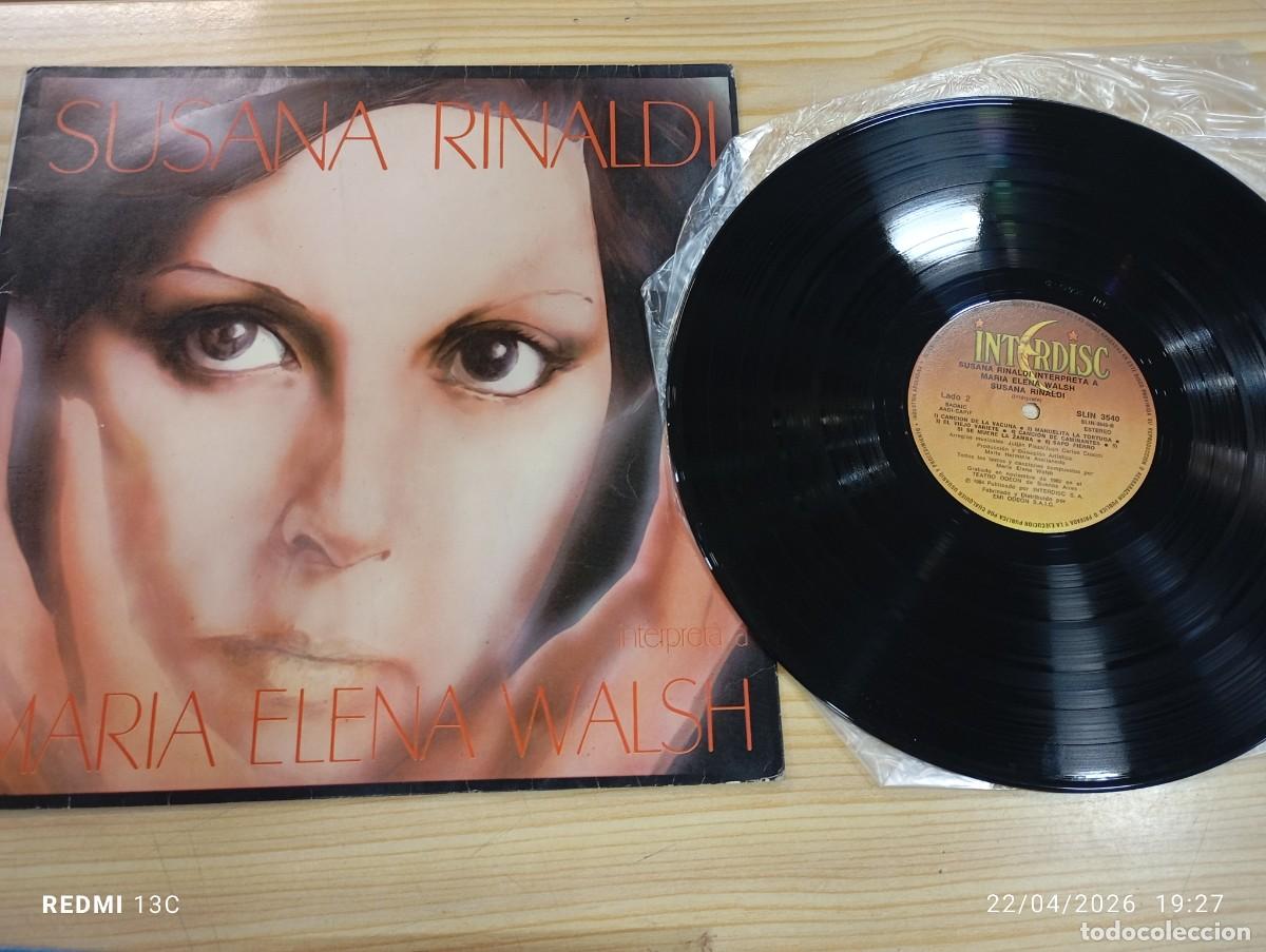 Discos de vinilo: Lp - Susana Rinaldi &lrm;&ndash; Interpreta A Maria Elena Walsh - Edicion Argentina 1984