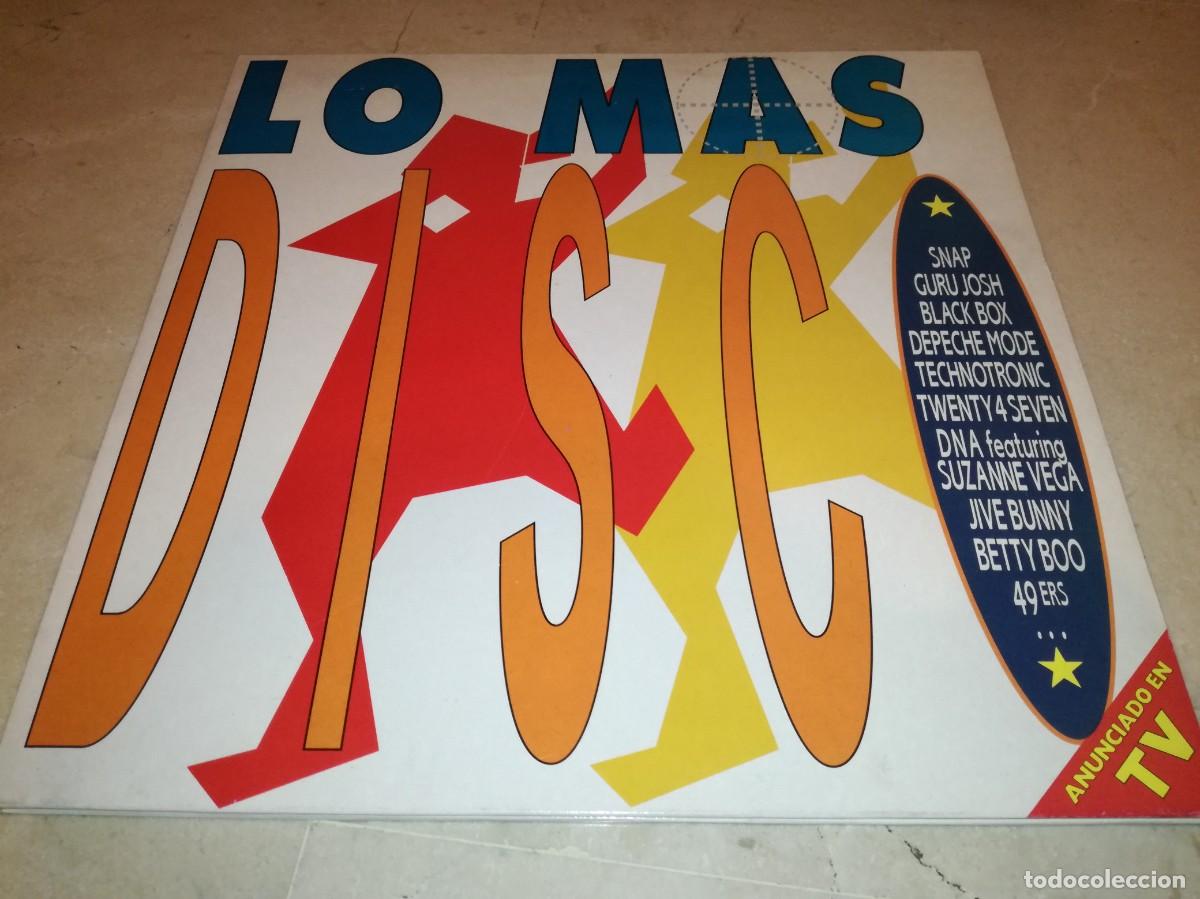 Discos de vinilo: LO MAS DISCO-DOBLE LP-ORIGINAL 1990-DEPECHE MODE, SNAP, GURU JOSH, TECHNOTRONIC, ETC