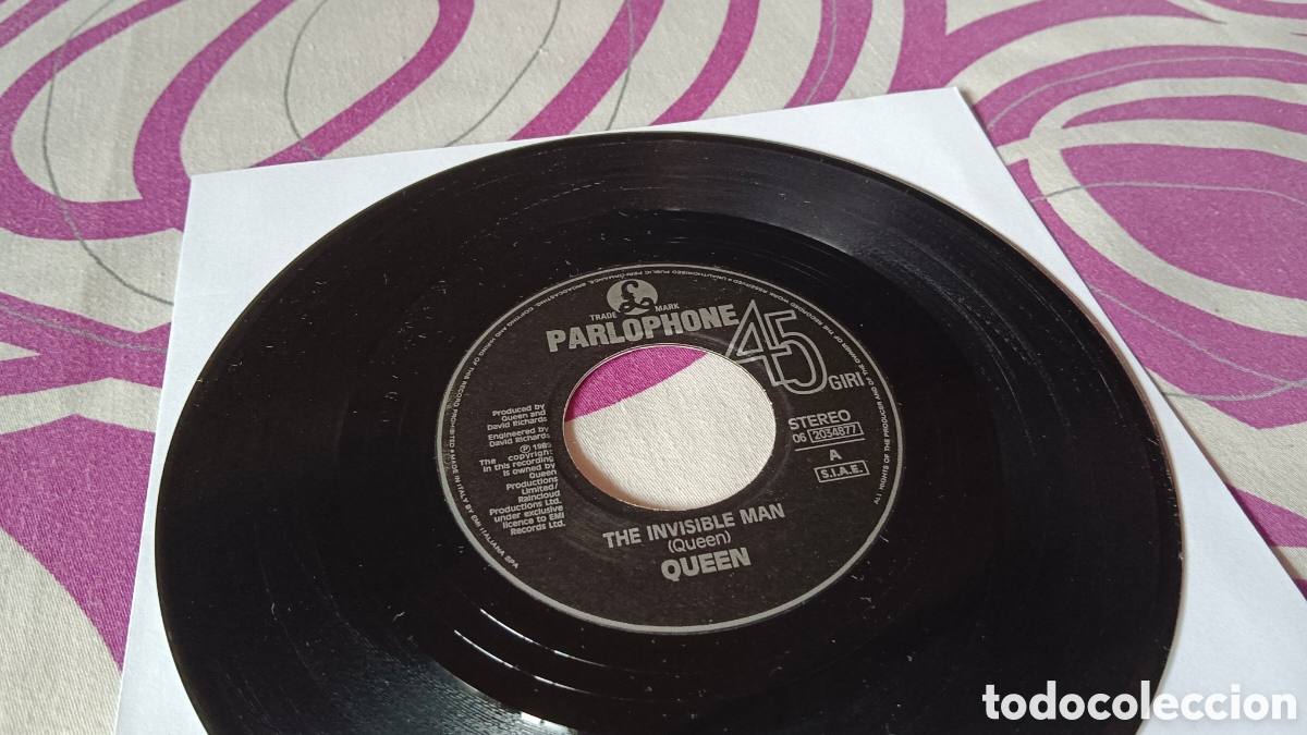 Discos de vinilo: Queen &ndash; The Invisible Man 7&rdquo; Single - Foto 3