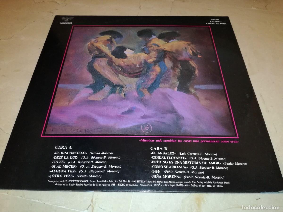 Discos de vinilo: BENITO MORENO-LA VIDA-ORIGINAL 1988 - Foto 2