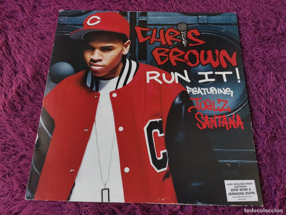 Discos de vinilo: Chris Brown Featuring Juelz Santana &ndash; Run It! Vinilo Maxi-Single 2005 UK 82876779481