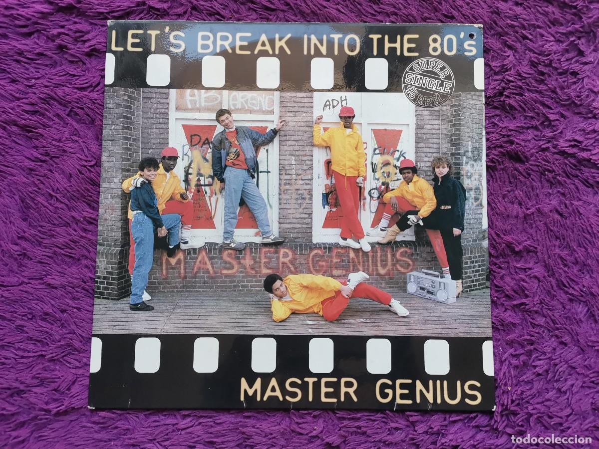 Discos de vinilo: Master Genius &ndash; Let's Break Into The 80's Vinilo Maxi-Single 1984 Spain 04.2080/2