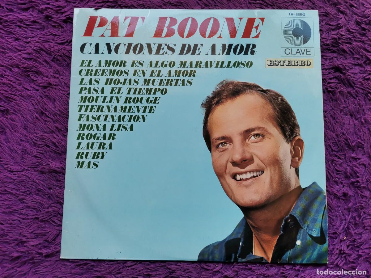 Discos de vinilo: Pat Boone &ndash; Canciones de Amor Vinilo LP Spain 18-1102(S)