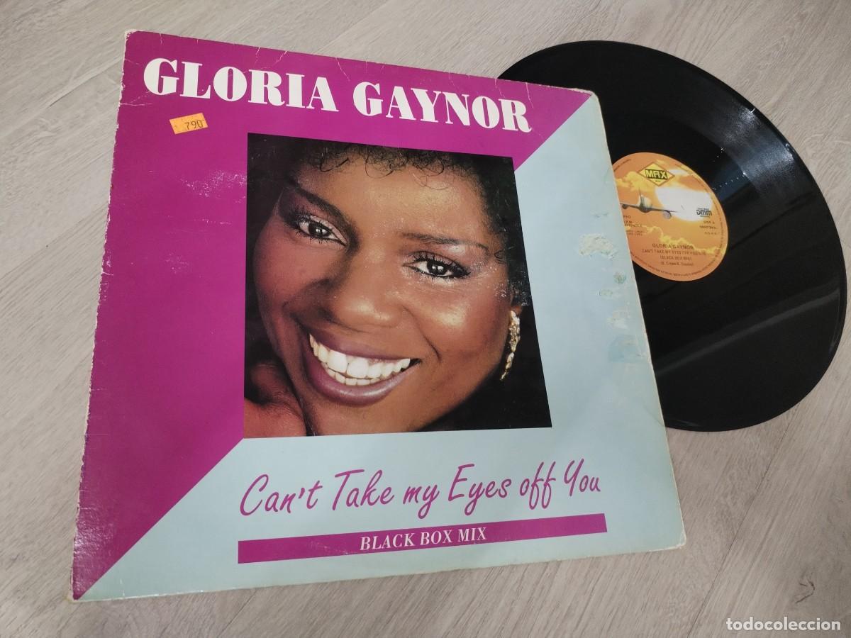 Discos de vinilo: GLORIA GAYNOR - CAN&acute;T TAKE MY EYES OFF YOU ...MAXISNGLE ..DISCOTECA - BLACK BOX MIX - 1991 - MAX