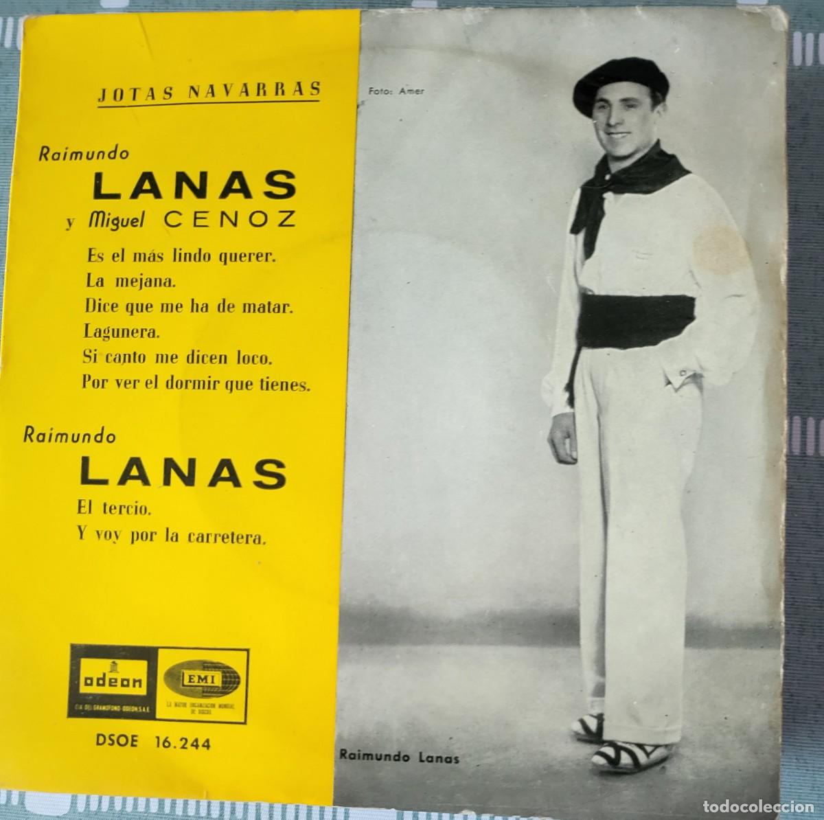 Discos de vinilo: Raimundo Lanas Ep sello Emi-Odeon editado en Espa&ntilde;a a&ntilde;o 1958...