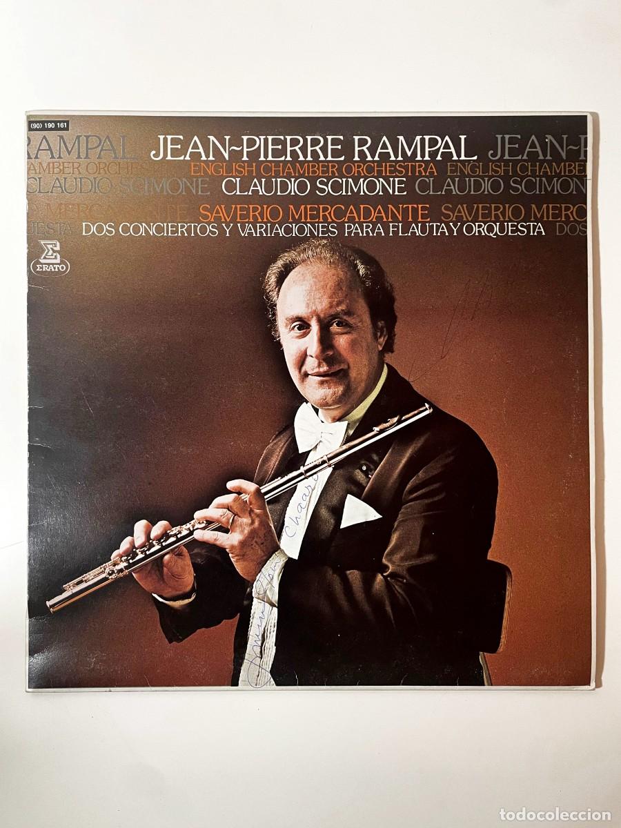 Discos de vinilo: Vinilo Firmado Jean-Pierre Rampal y Claudio Scimone (Erato)