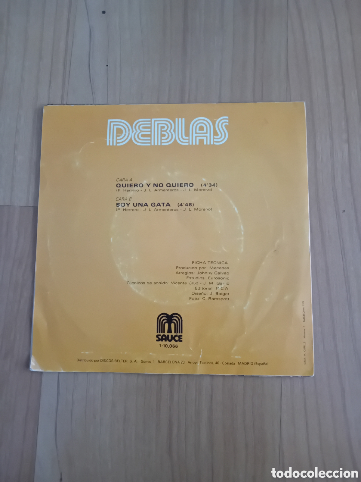 Discos de vinilo: DEBLAS. QUIERO Y NO QUIERO - Foto 2